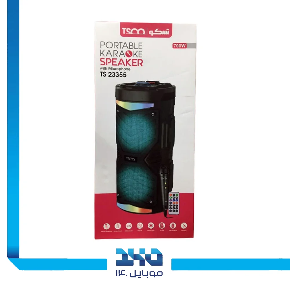 اسپیکر بلوتوثی قابل حمل تسکو مدل (TS 23355)