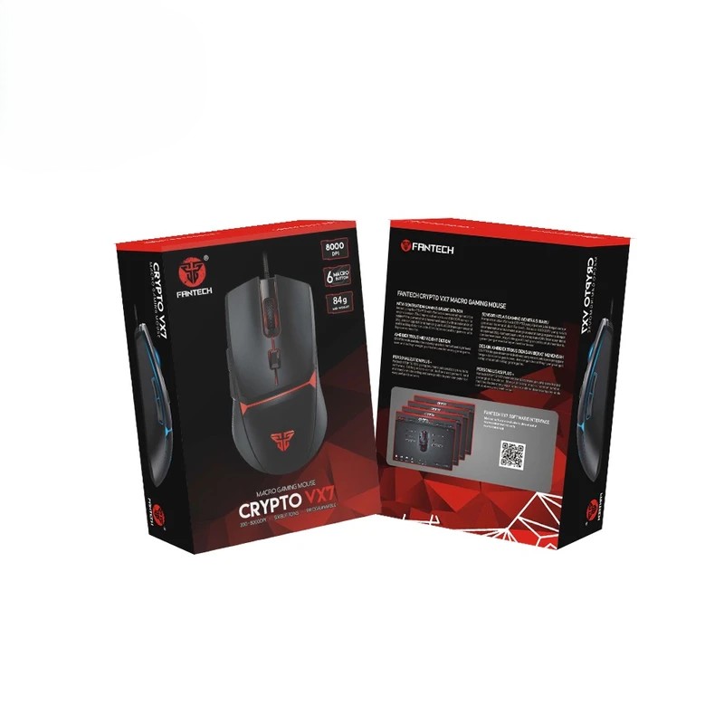 موس گیمینگ سیمی فن تک مدل (VX7) Fantech Crypto Wired Gaming Mouse