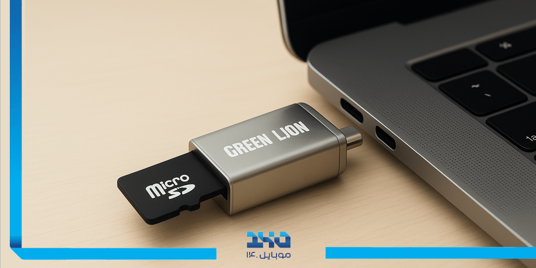 Green Lion USB-C to Micro SD SD Card Reader