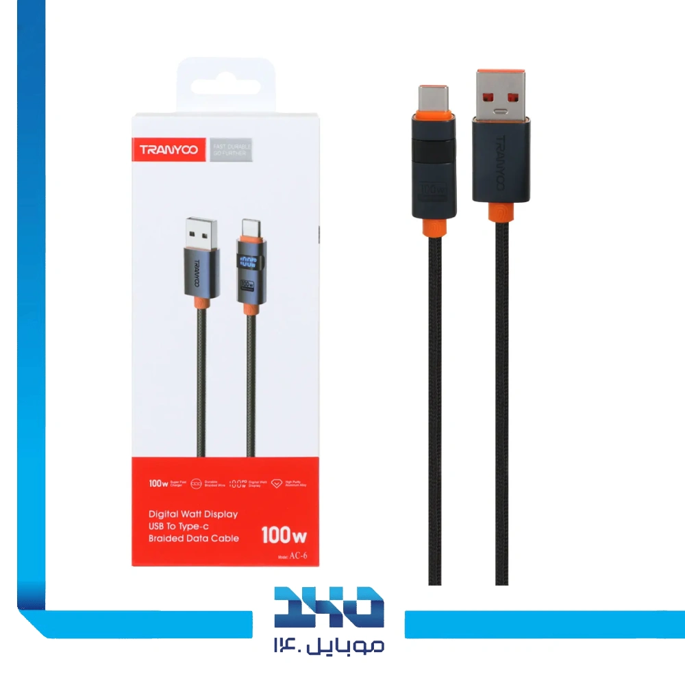 کابل  USB-A به تایپ سی ترانیو مدل AC6