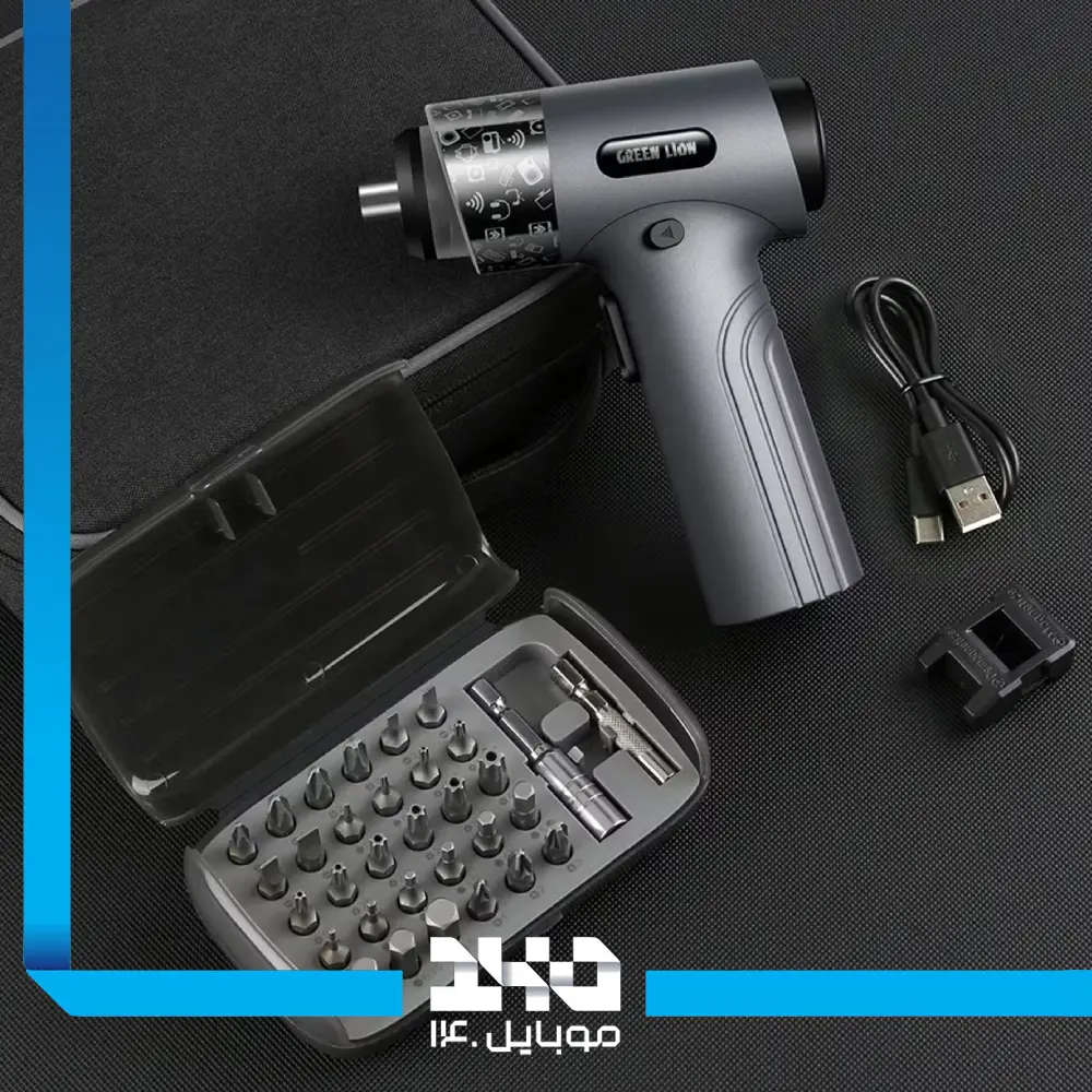 پیچ گوشتی شارژی گرین لاین مدل GN35IN1ELSDGBK با 35 سری