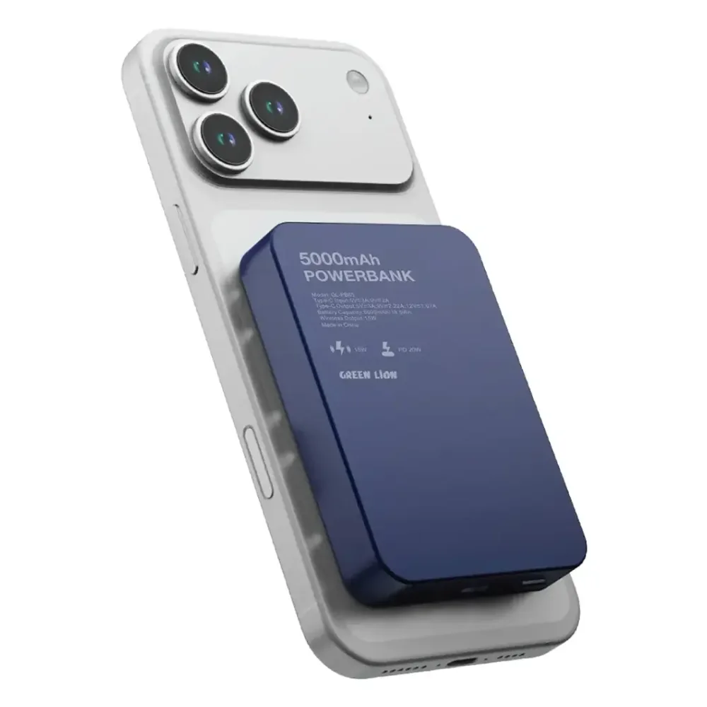 پاور بانک مگ سیف گرین لاین 5000 mAh مدل GL-MAG 5