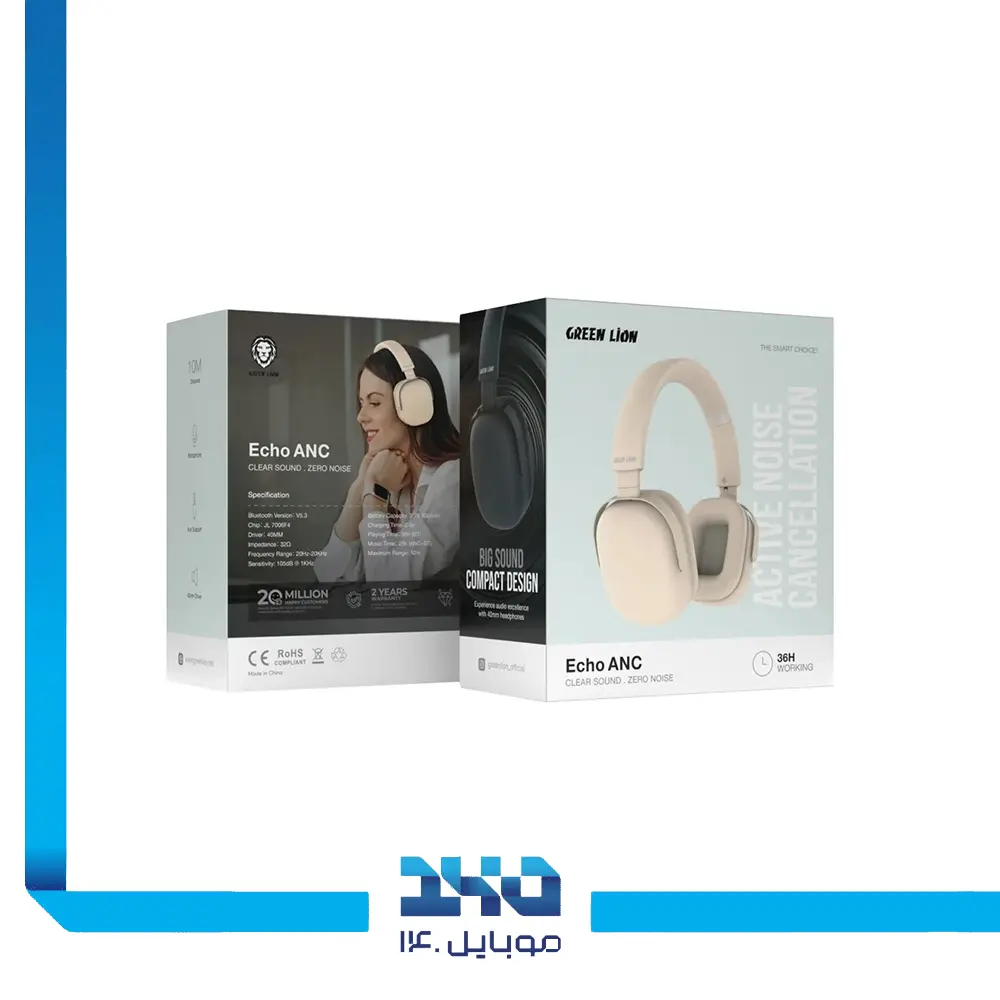 هدفون بی‌سیم گرین لاین با نویز کنسلیگ مدل ECHO