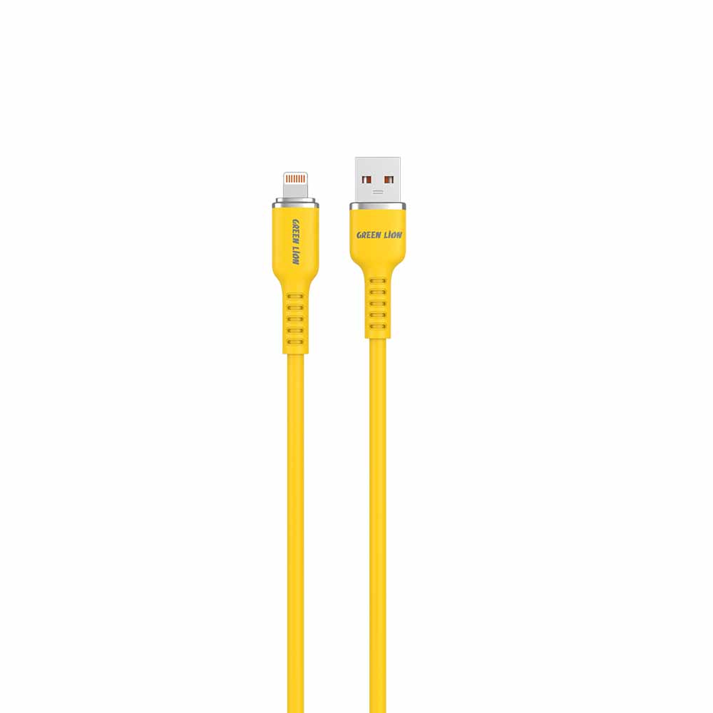 کابل USB-A به لایتنینگ سیلیکونی گرین لاین
