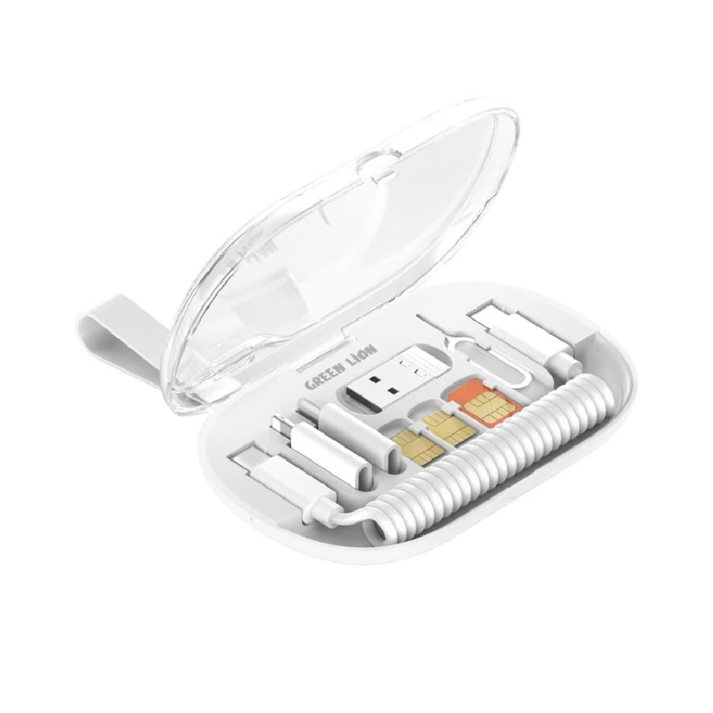 ست کابل داده چند منظوره 6 در 1 گرین لاین مدل GNMLDTCBSETWH