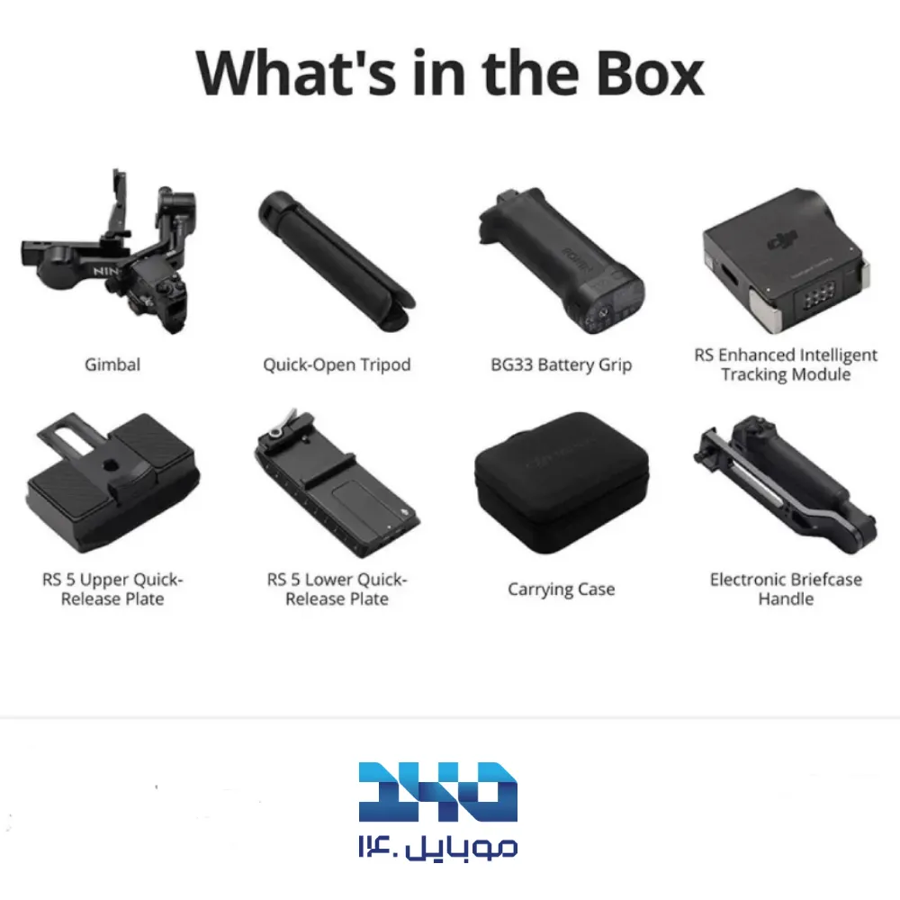 گیمبال دوربین دی‌جی‌آی مدل RS 5 Combo Kit