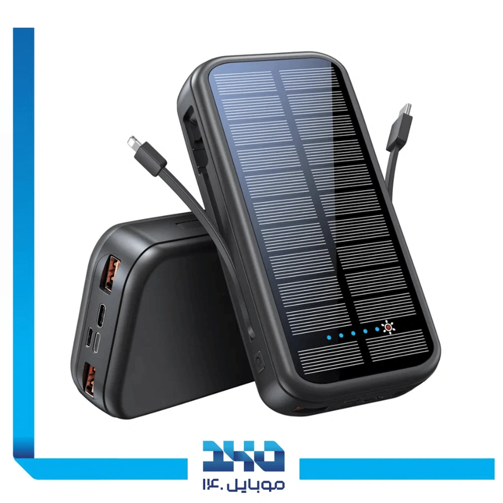 پاوربانک گرین لاین مدل PD20W Solar 2 ظرفیت 16000 میلی آمپر