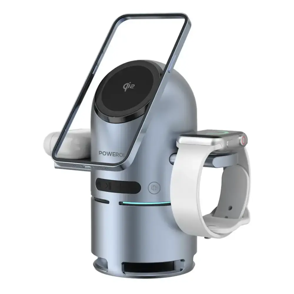 شارژر بی سیم پاورولوژی مدل Qi2 Speaker