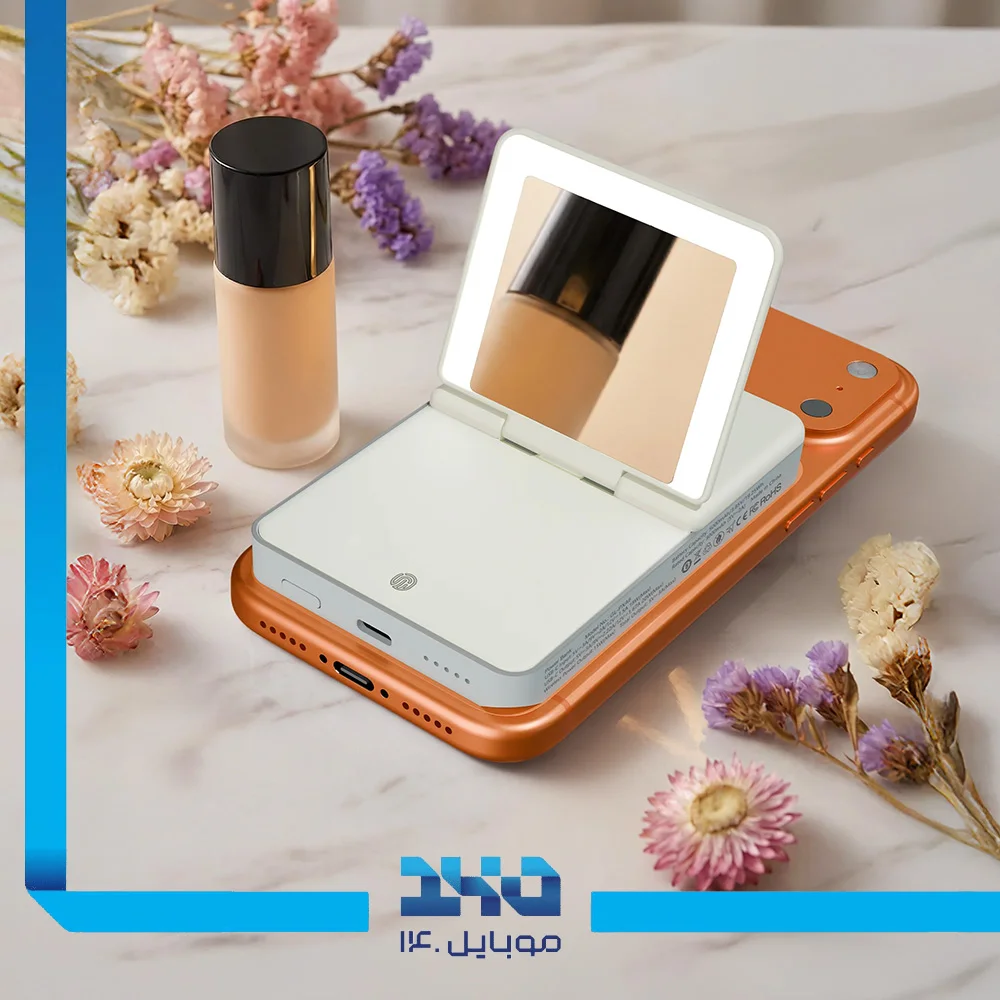 پاوربانک گرین لاین 5000 میلی‌آمپر ساعت مدل Mirror Mag (GL-PXA6)