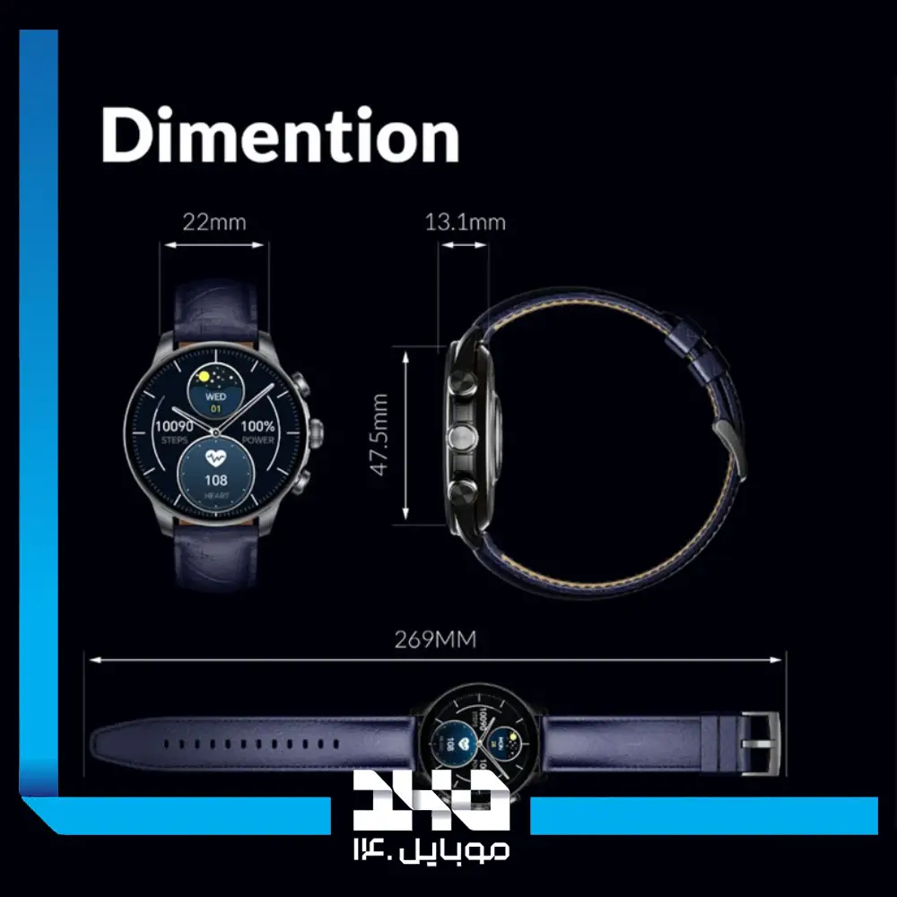 ساعت هوشمند گلوریمی مدل GX Classic Fit Limited Edition