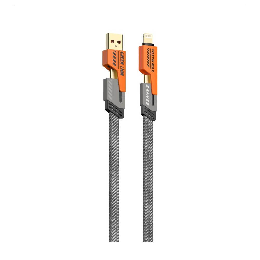 کابل فست شارژ 65 وات گرین لاین مدل 2in2 Braided