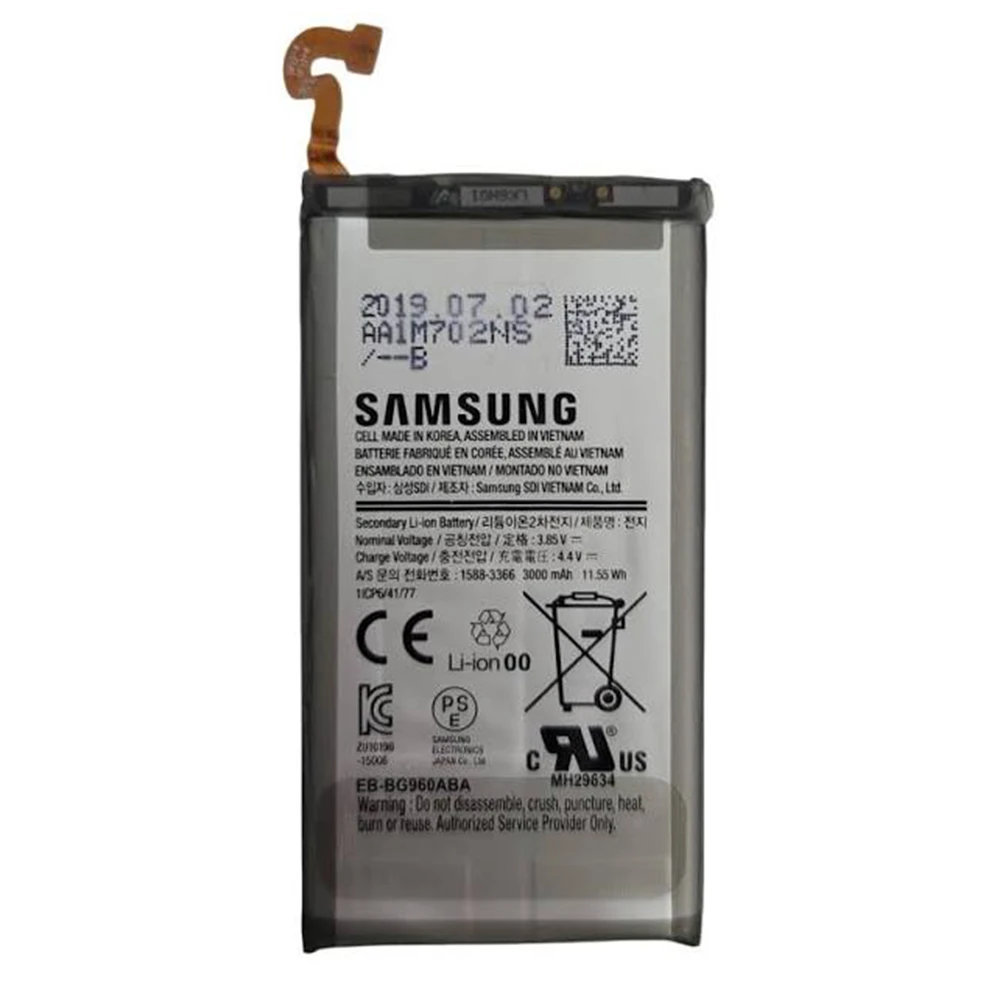 باتری گوشی سامسونگ Galaxy S9 ظرفیت 3000 میلی‌آمپر مدل (EB-BG960ABE) | اصل