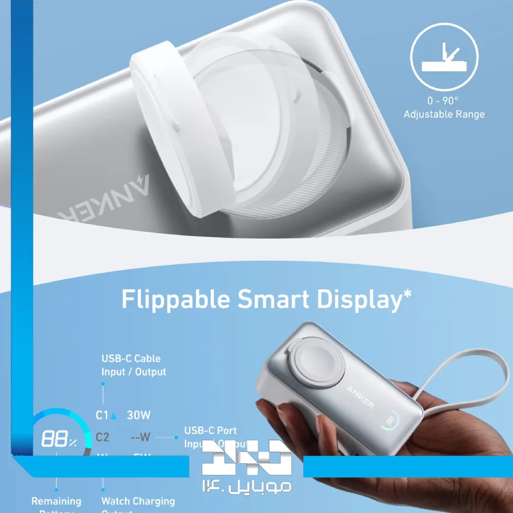 پاور بانک انکر 10000 mAh مدل A1657