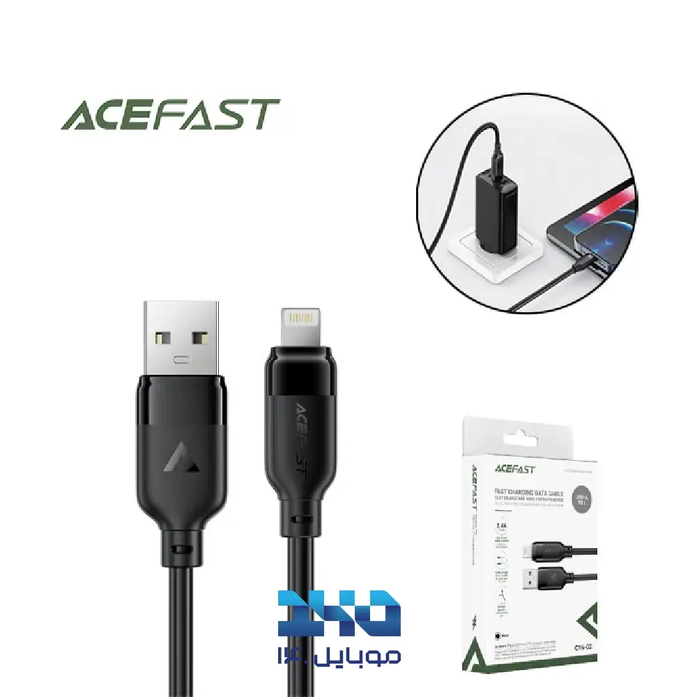 کابل تبدیل USB به لایتنینگ ایس فست مدل C16-02 طول 1.2 متر
