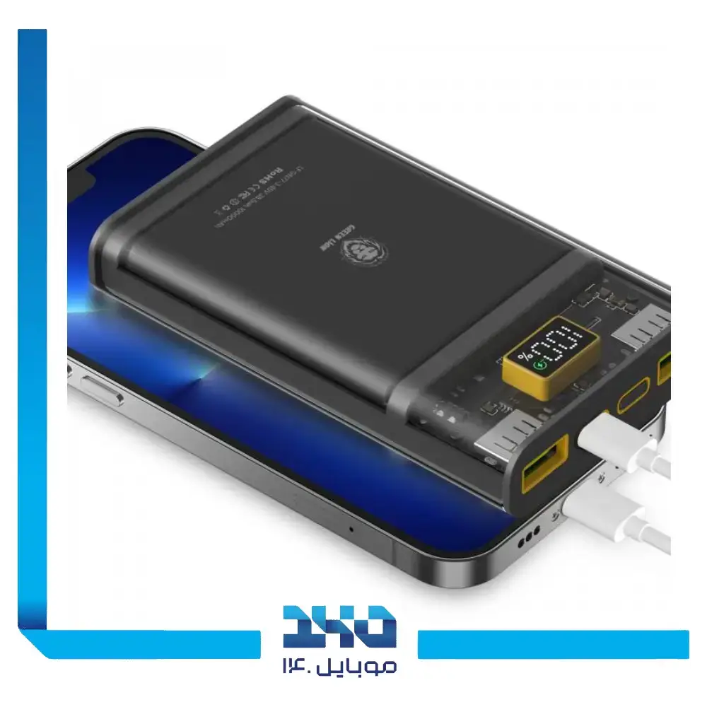 پاوربانک گرین لاین مدل GNSFTP10MAHPBBK (QC , PD) ظرفیت 10000 میلی‌آمپر