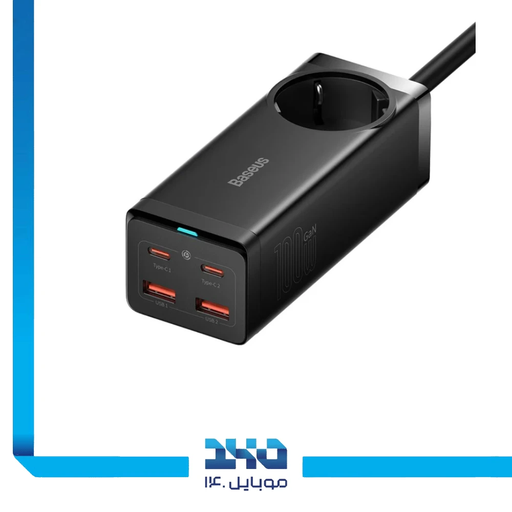 شارژر رومیزی 100 وات بیسوس مدل GaN3 Pro