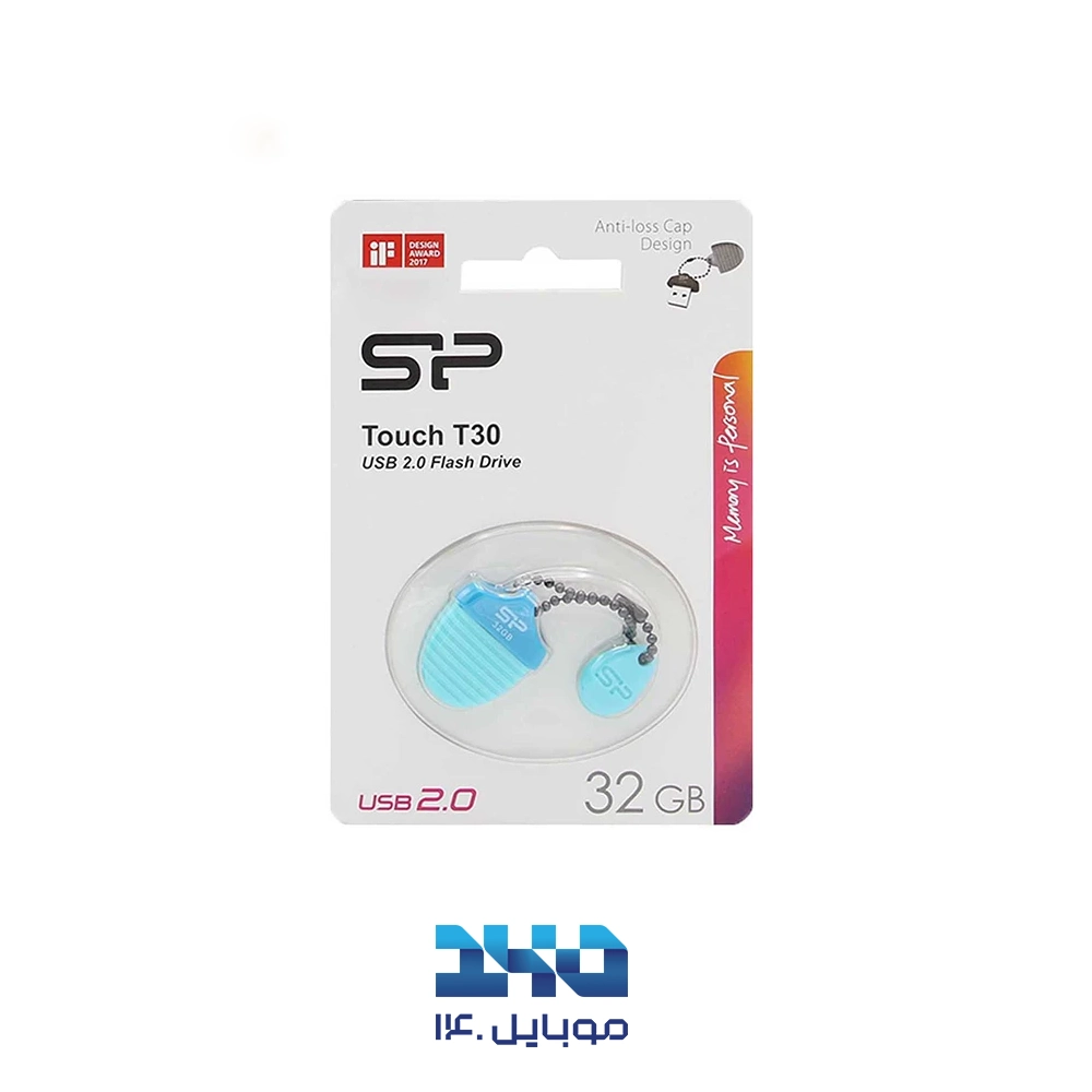 فلش مموری سیلیکون پاور Touch T30 ظرفیت 32 گیگابایت
