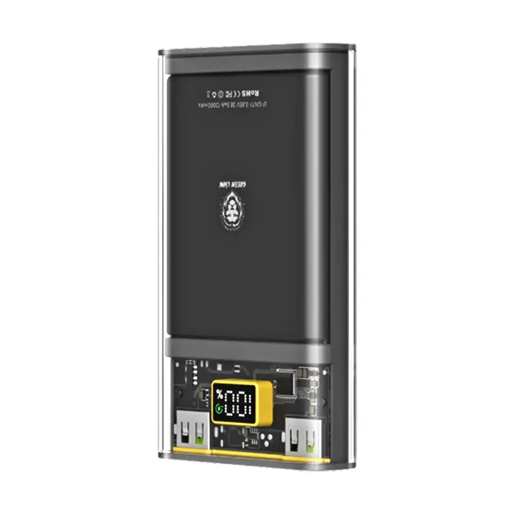 پاوربانک گرین لاین مدل GNSFTP10MAHPBBK (QC , PD) ظرفیت 10000 میلی‌آمپر
