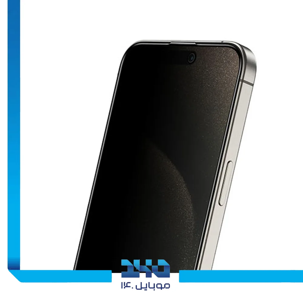 گلس پرایوسی 3D گوشی آیفون 15 پرو گرین لاین مدل Picasso