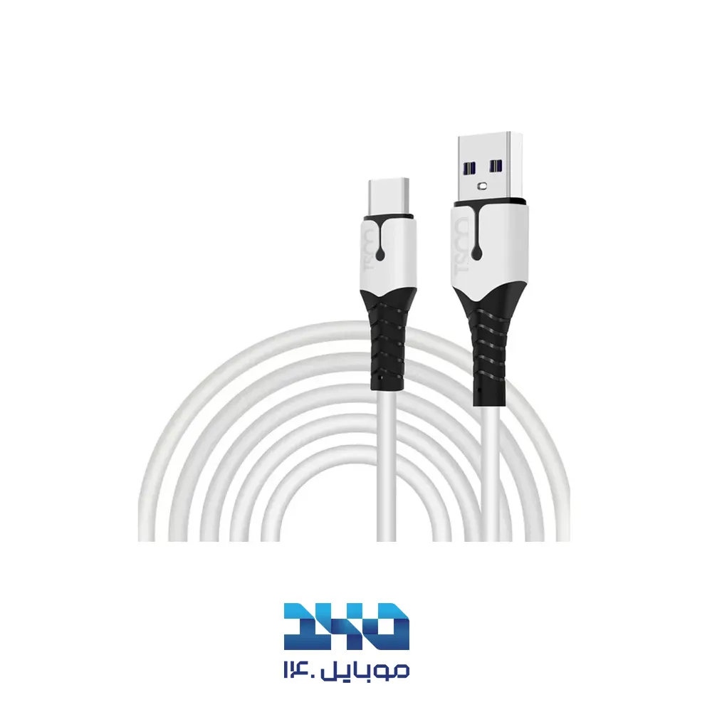 کابل شارژ USB به USB-C تسکو مدل TCC 401 طول یک متر