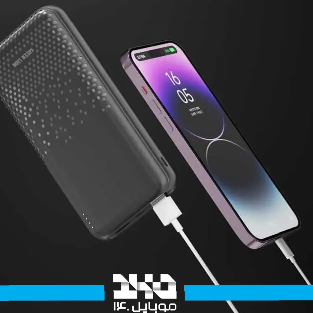 پک 10 عددی پاوربانک گرین لاین مدل Rome Ultra Slim ظرفیت 10000 میلی‌آمپر ساعت