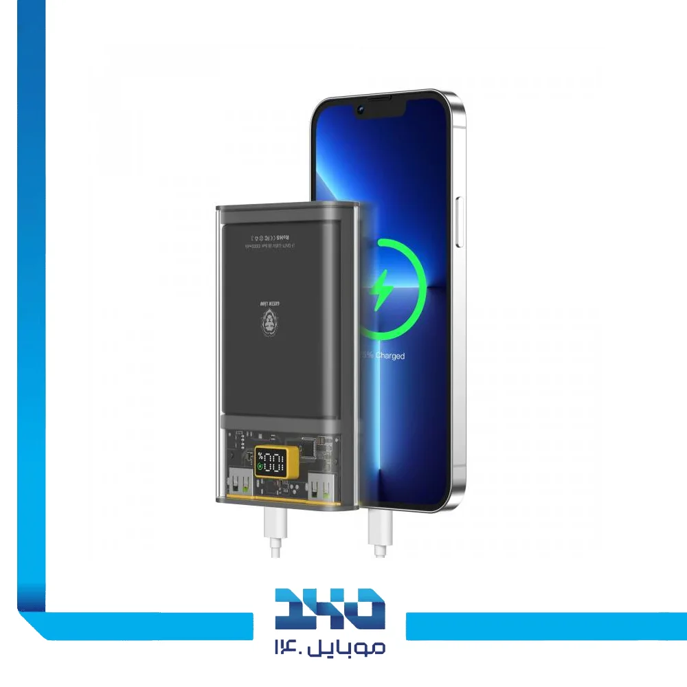 پاور بانک گرین لاین 10000 mAh مدل GNSFTP10MAHPBBK