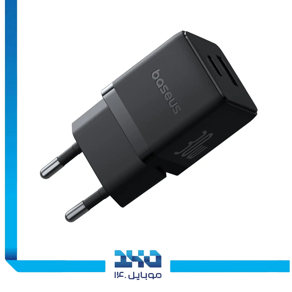 شارژر دیواری 30 وات 2 پورت بیسوس مدل Palm