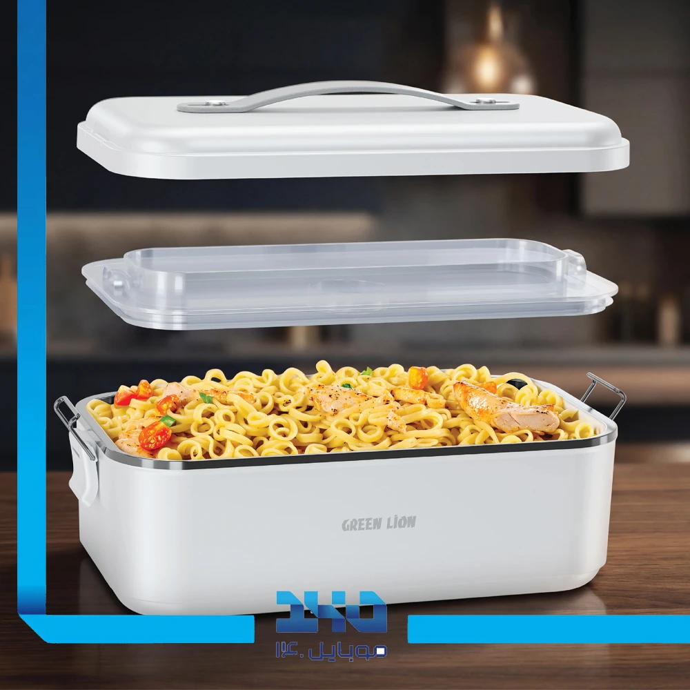 ظرف غذای گرم‌کن‌دار قابل حمل گرین لاین مدل (GLB-20)