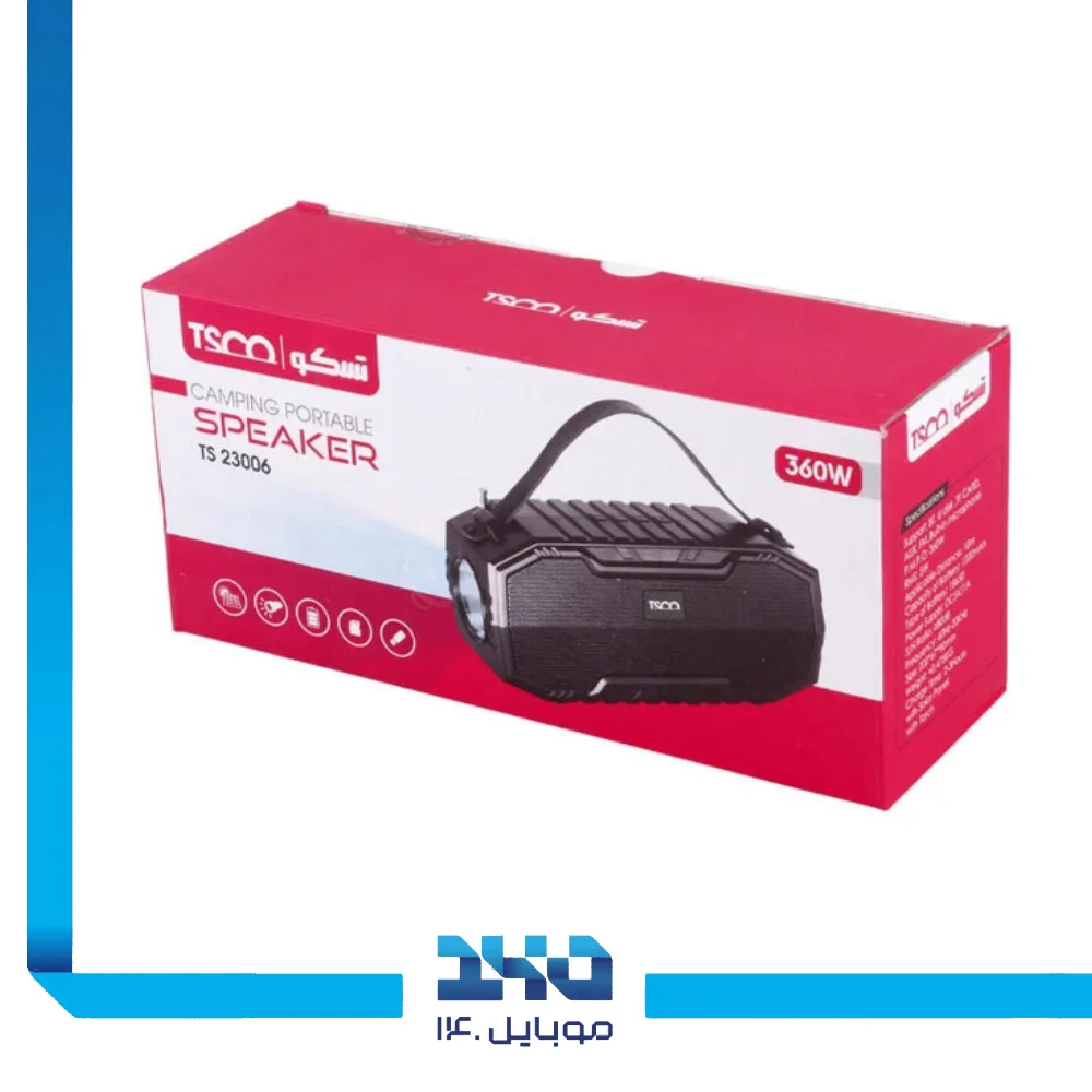 اسپیکر بلوتوثی قابل حمل تسکو مدل (TS 23006)