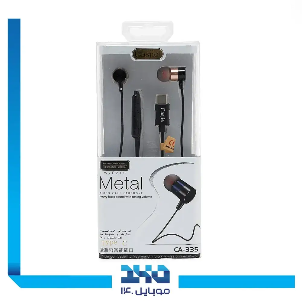 هندزفری سیمی تایپ سی کاسجی مدل CA-335-C