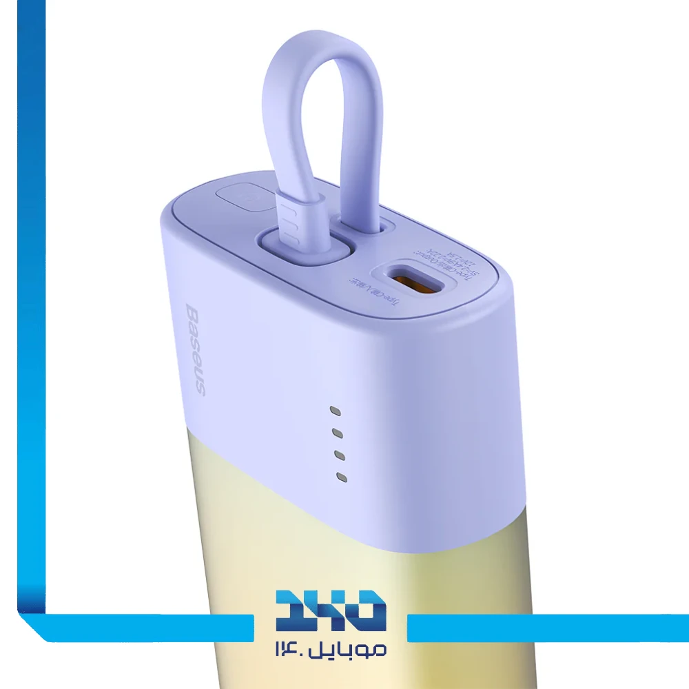 پاوربانک بیسوس 5200 میلی‌آمپرساعت مدل Popsicle