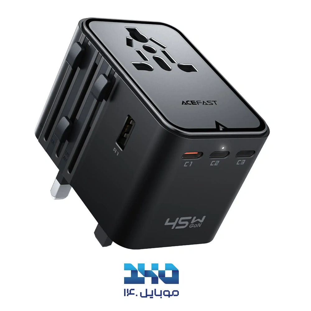 شارژر دیواری و مبدل برق ایس فست مدل Z8 توان 45 وات