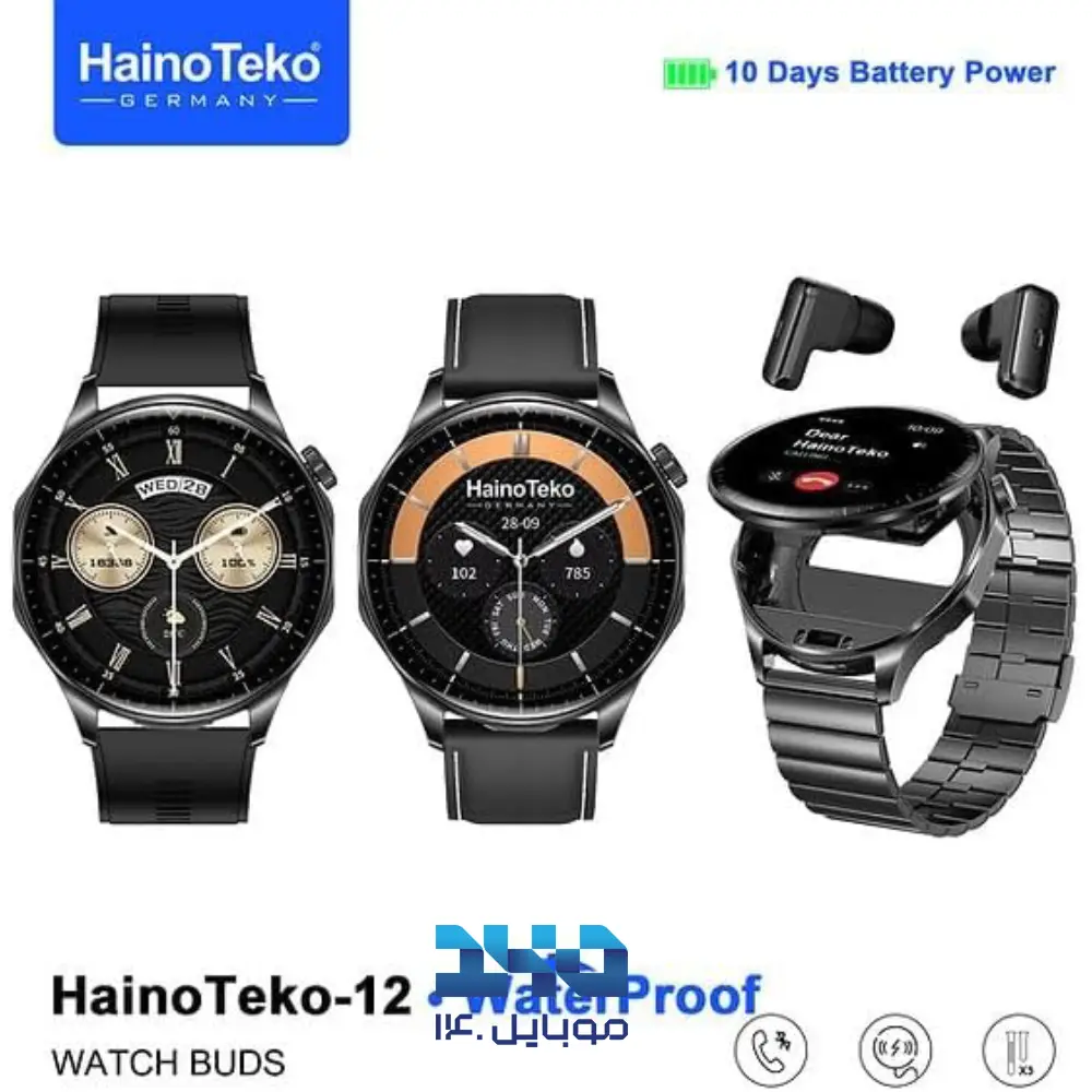 ساعت هوشمند هاینو تکو مدل HainoTeko-12 به همراه هندزفری بیسیم