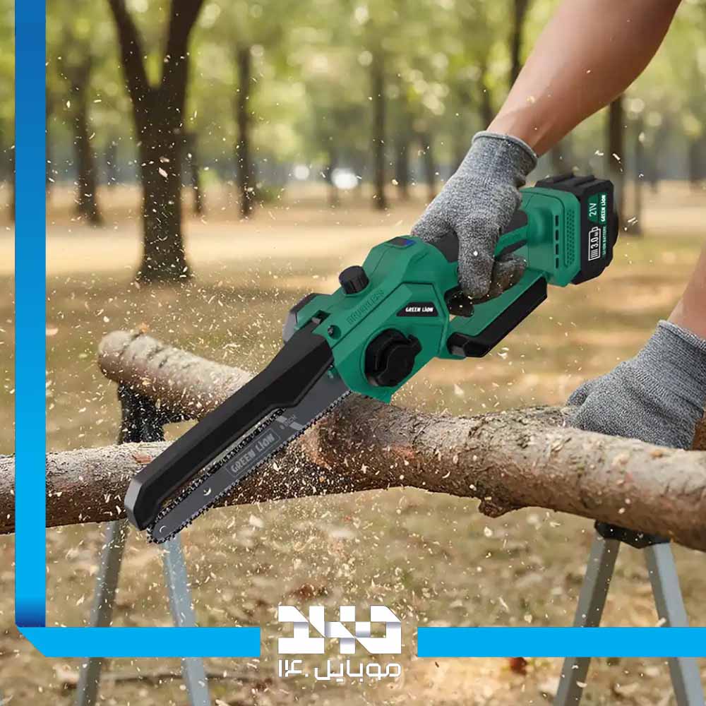 اره زنجیری شارژی براشلس گرین لاین مدل (GES-8)