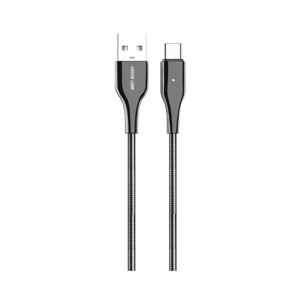 کابل 18USB-C وات گرین لاین مدل Metal Spring Hose