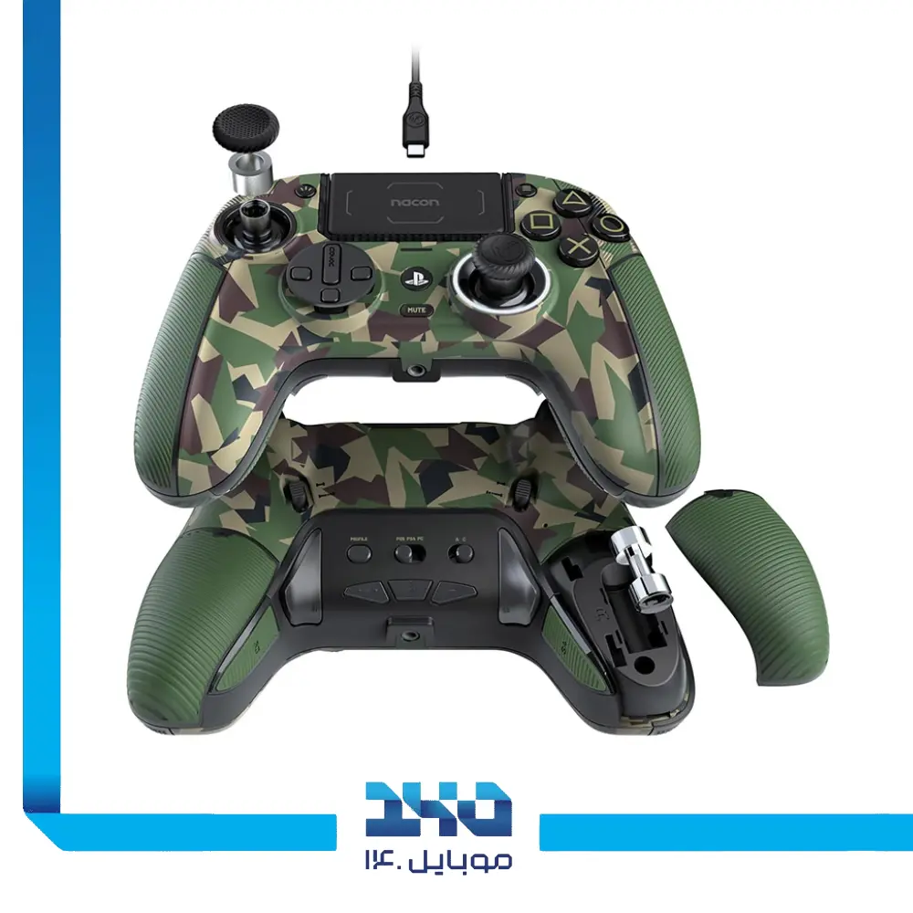 دسته بازی PS5 مدل Nacon Revolution 5 Pro Forest Camo