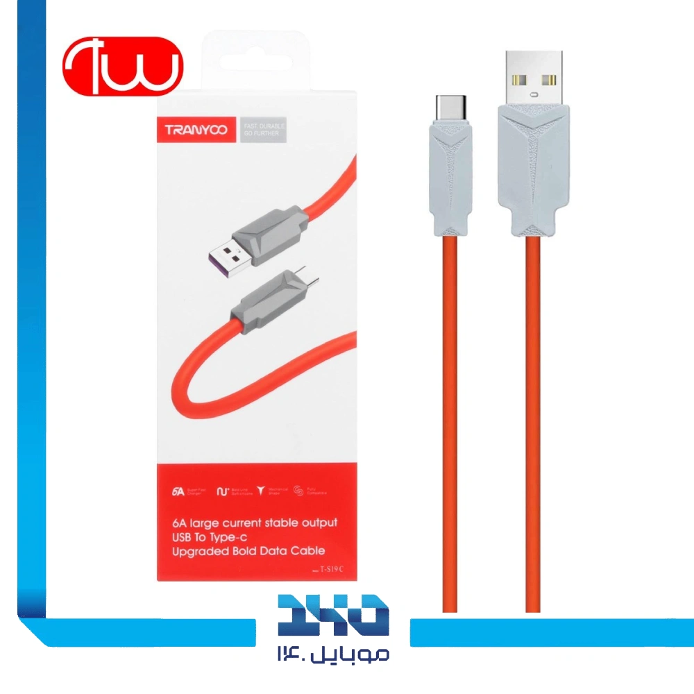 کابل USB-A به تایپ سی ترانیو مدل s19