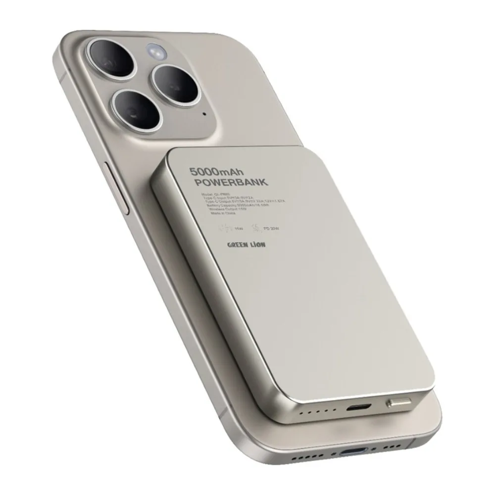 پاور بانک مگ سیف گرین لاین 5000 mAh مدل GL-MAG 5
