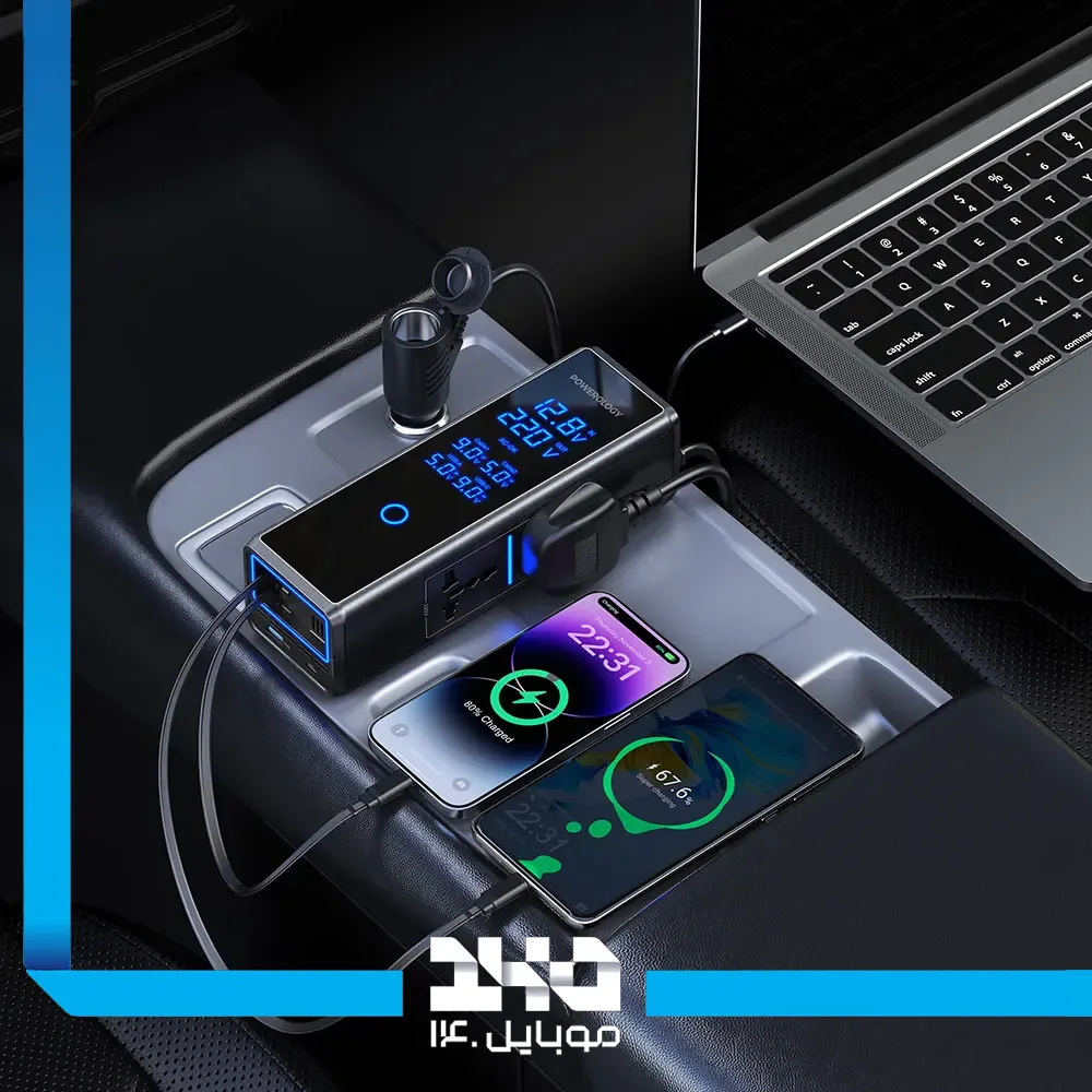 اینورتر خودرو 300 وات پاورولوژی مدل PWCPI300W