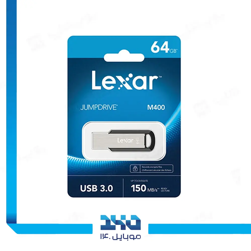 فلش مموری لکسار مدل Jump Drive (M400) ظرفیت 64 گیگابایت