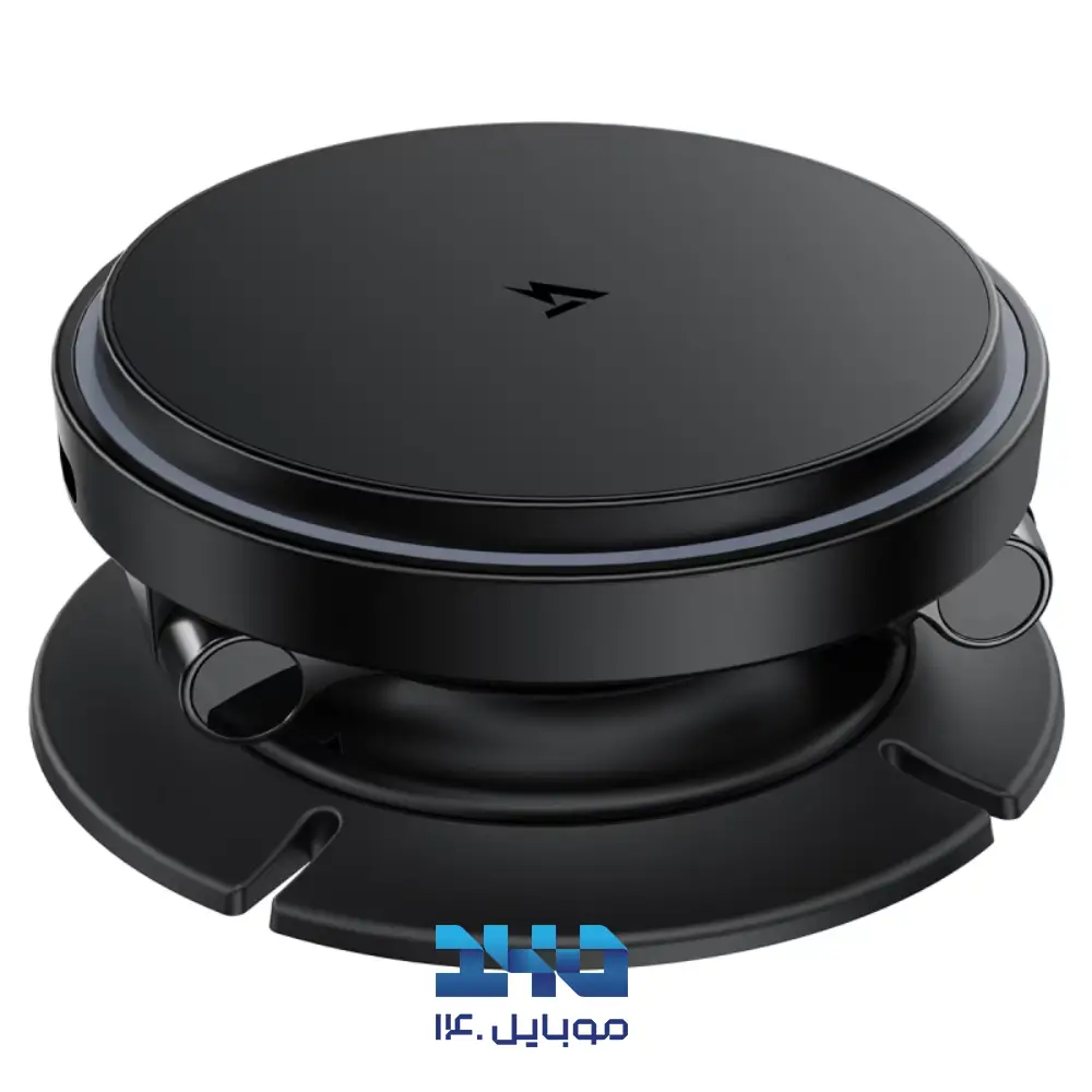 هولدر موبایل و شارژ وایرلس مگسیف تاشو خودرو ایس فست مدل D65 با توان 15 وات