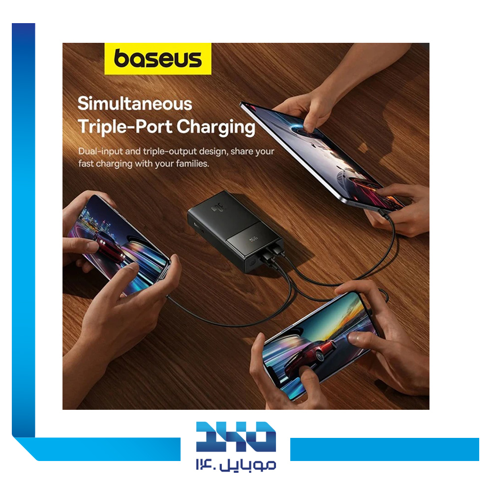 پاوربانک بیسوس 10000 mAh مدل Star-Lord Digital Display Fast Charging