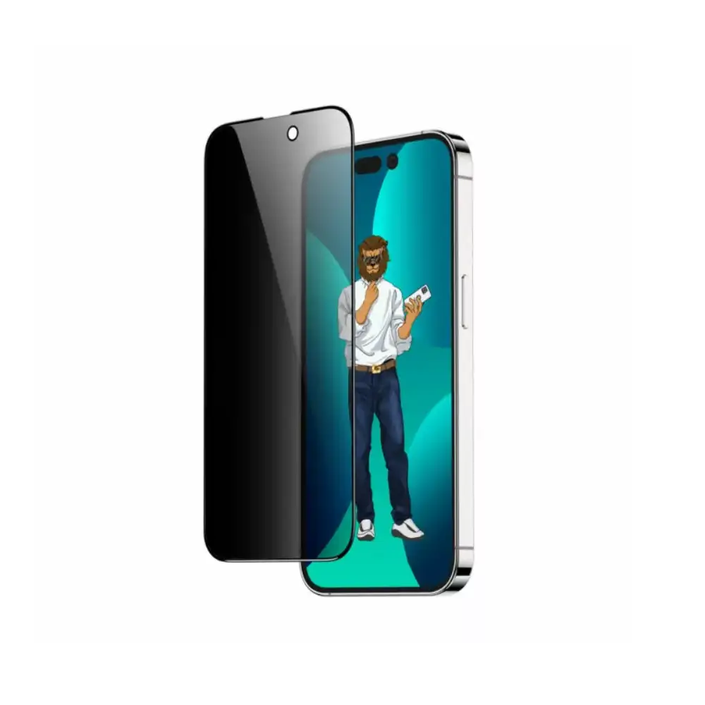 گلس پرایوسی گوشی آیفون 14 پلاس گرین لاین مدل 9H Steve