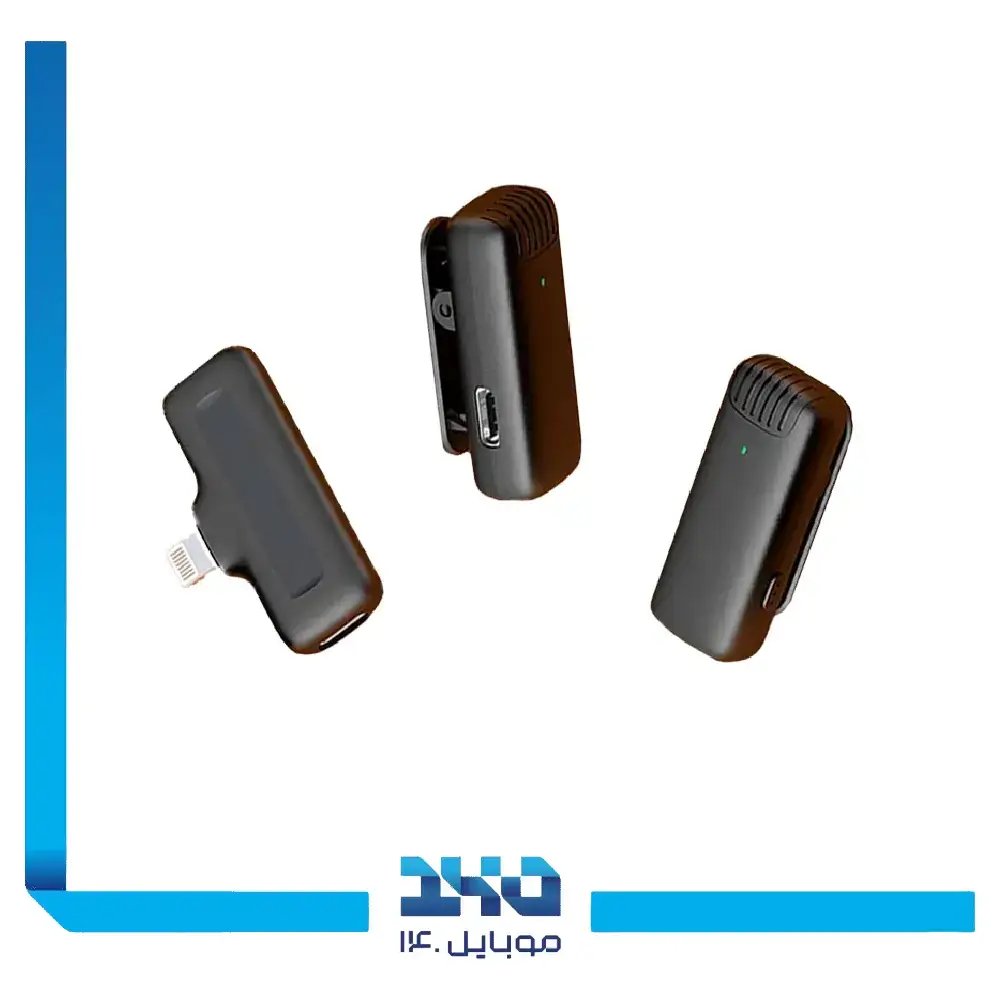میکروفون بی‌سیم گرین لاین مدل GN2WMICLGBK (لایتنینگ) | 1 به 2