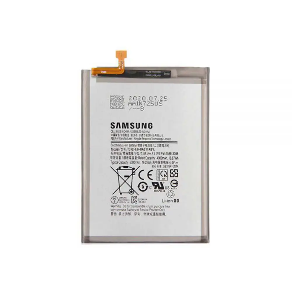 باتری گوشی سامسونگ گلکسی A02 ظرفیت 5000 میلیآمپر مدل (EB-BA217ABY) | اصل