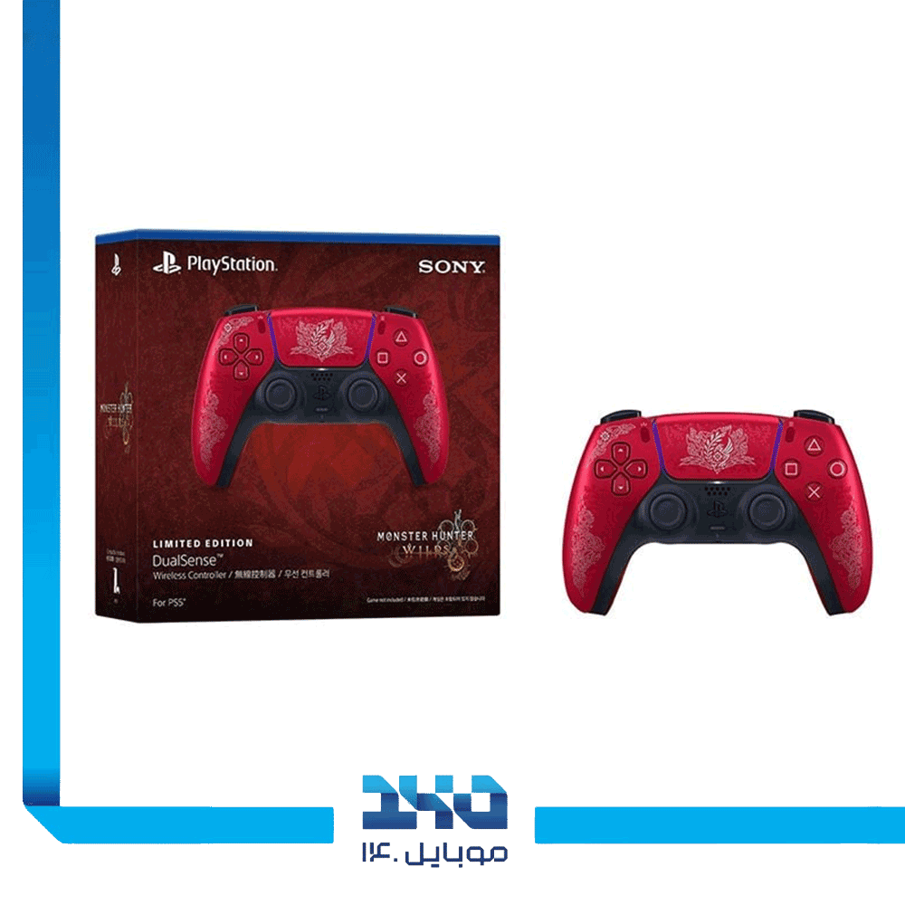 دسته بازی بی سیم سونی Dualsense مدل نسخه محدود Monster Hunter: Wilds
