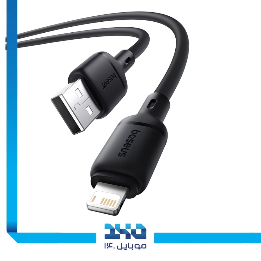 کابل یو اس بی به لایتنینگ بیسوس مدل Silky