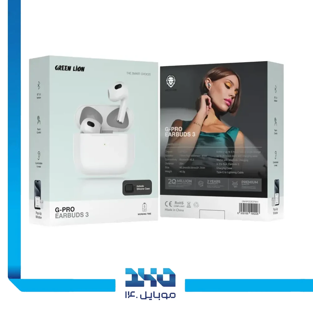 هندزفری بی سیم گرین لاین مدل G-Pro Earbuds 3