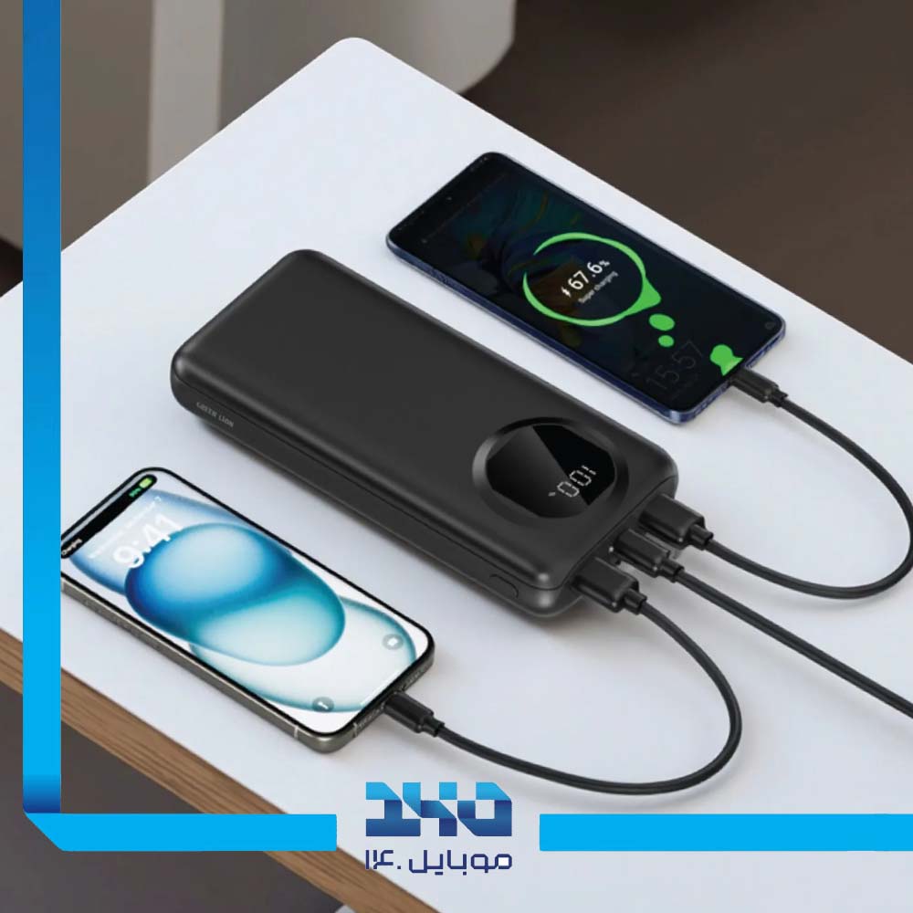 پاوربانک فست شارژ 10000 میلی‌آمپر 20 وات گرین لاین مدل (Nairo)