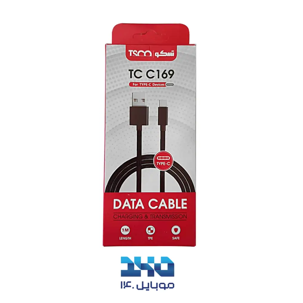 کابل تبدیل USB به USB-C تسکو مدل TCC 169 طول 1 متر